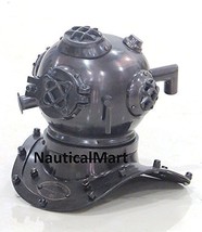 Nautical Mini Scuba Diving Helmet Mark Us Navy Black Finish - Holiday Christmas 