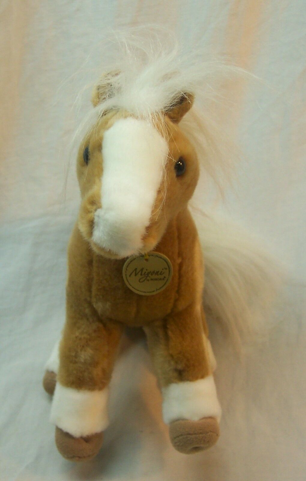 Aurora Miyoni TAN & WHITE HORSE PONY 10" Plush STUFFED ANIMAL Toy Aurora