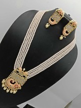 Kundan Antique Necklace Pendant Earrings Haar Women Girls Gift Jewelry SET 04 - $26.71