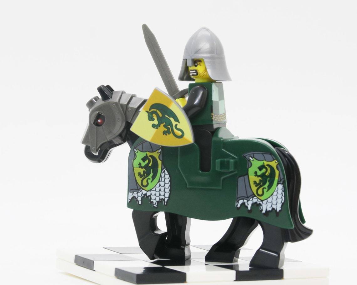 Armored Horse Dragon Knight Minifigures Castle Kingdoms - Building Toy ...