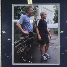 Autograph Signed Photo President George W. Bush Frame 17"x15" Army Veteran image 1