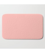 Bright Pastel Powder Pink Solid Color Microfiber Memory Foam Bath Mat - $28.99+