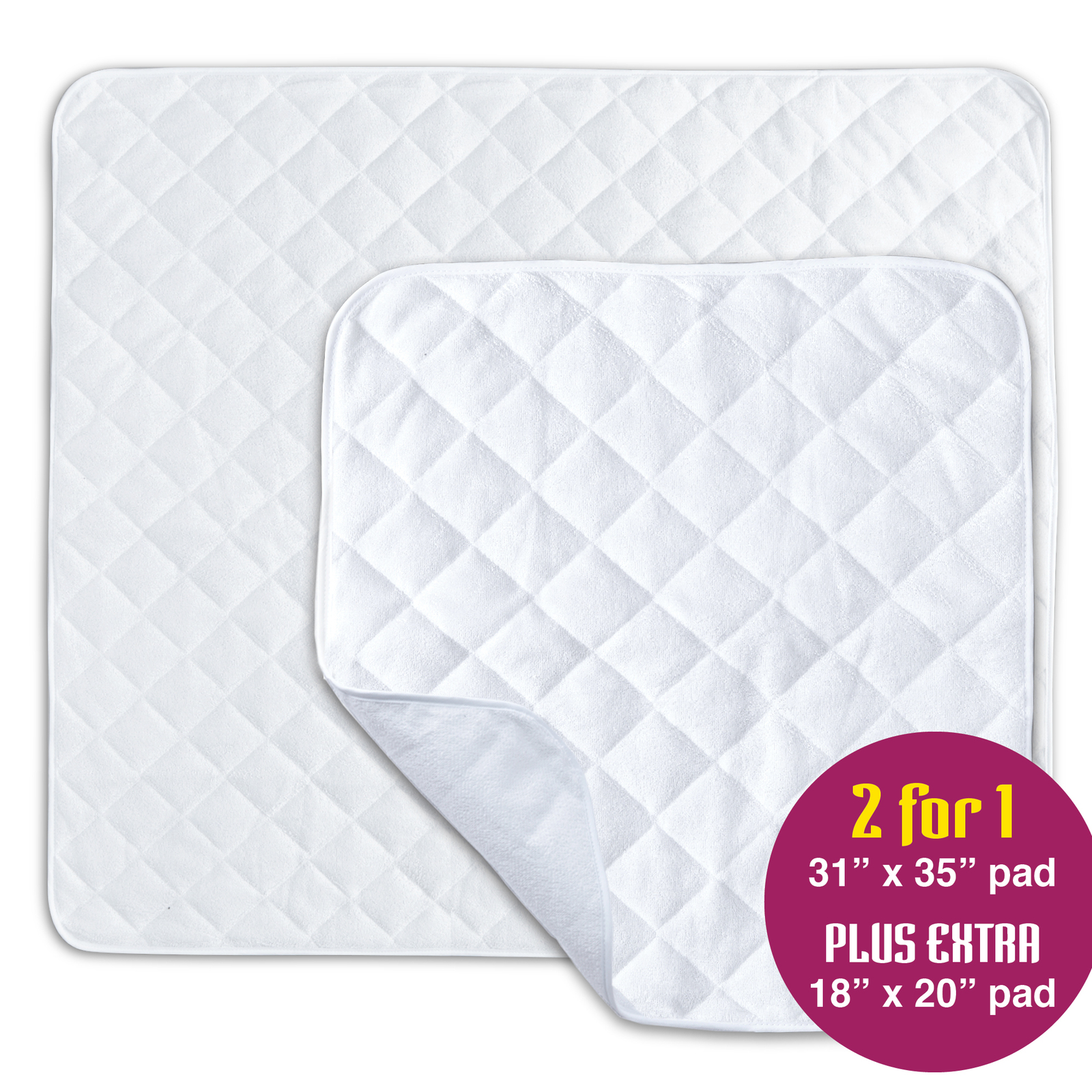 2 Pack Waterproof Incontinence Bed Pad And 50 Similar Items