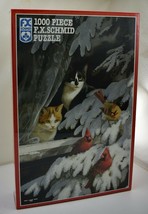 F.X. Schmid Wild Wings Birdwatchers Puzzle - 1000 Pieces 26.5 x 17.25 New Sealed - $16.10