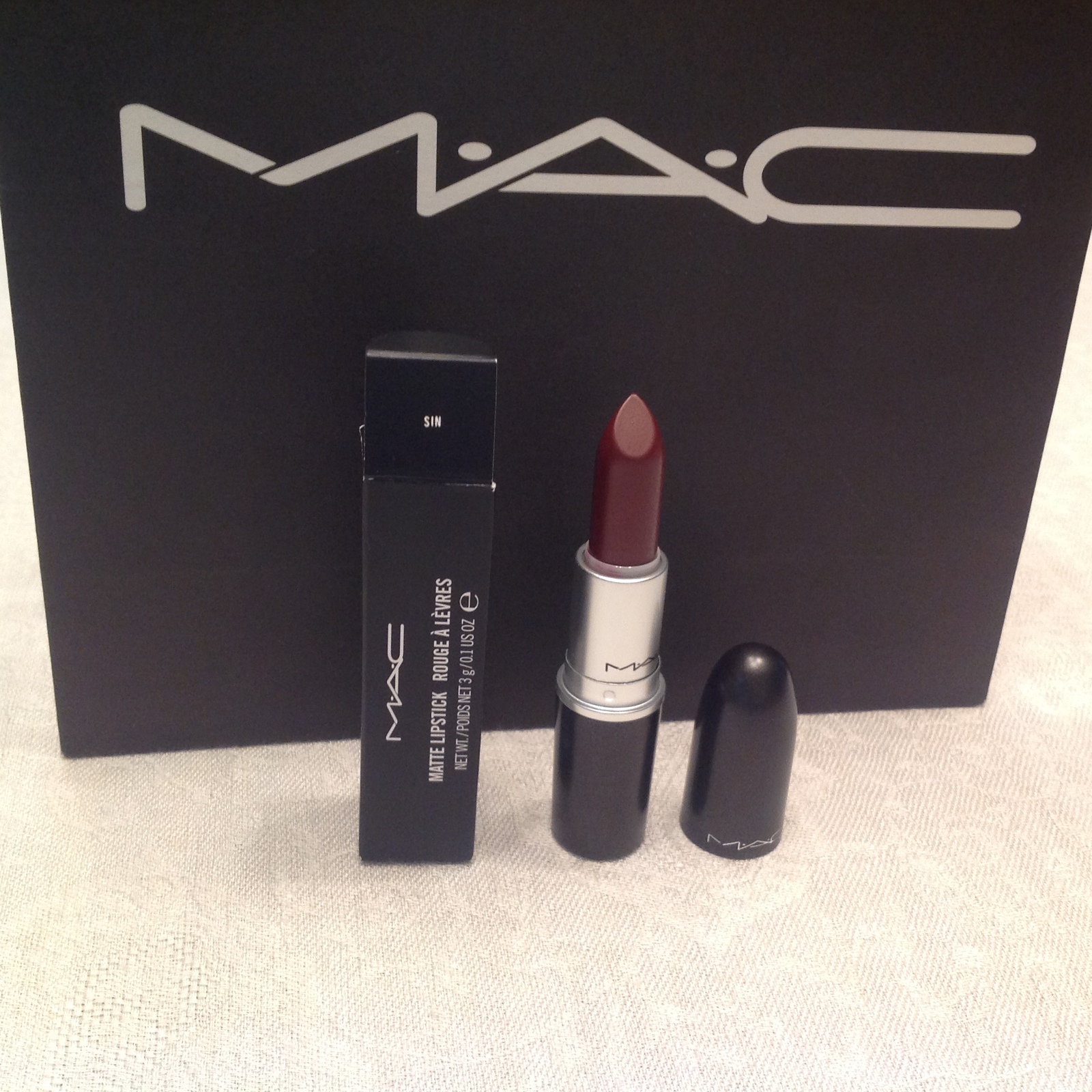 Authentic Mac Matte Sin Lipstick Full Size And 26 Similar Items