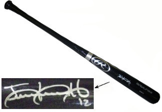 Juan Lagares signed Rawlings Black Pro Bat #12 (New York Mets) - $68.95