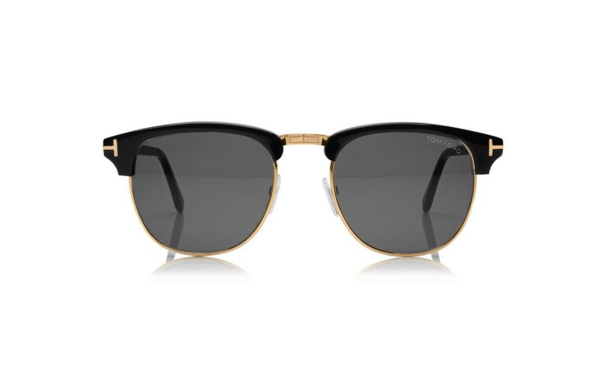 Tom Ford Henry Sunglasses Black/Gold 56-2-145