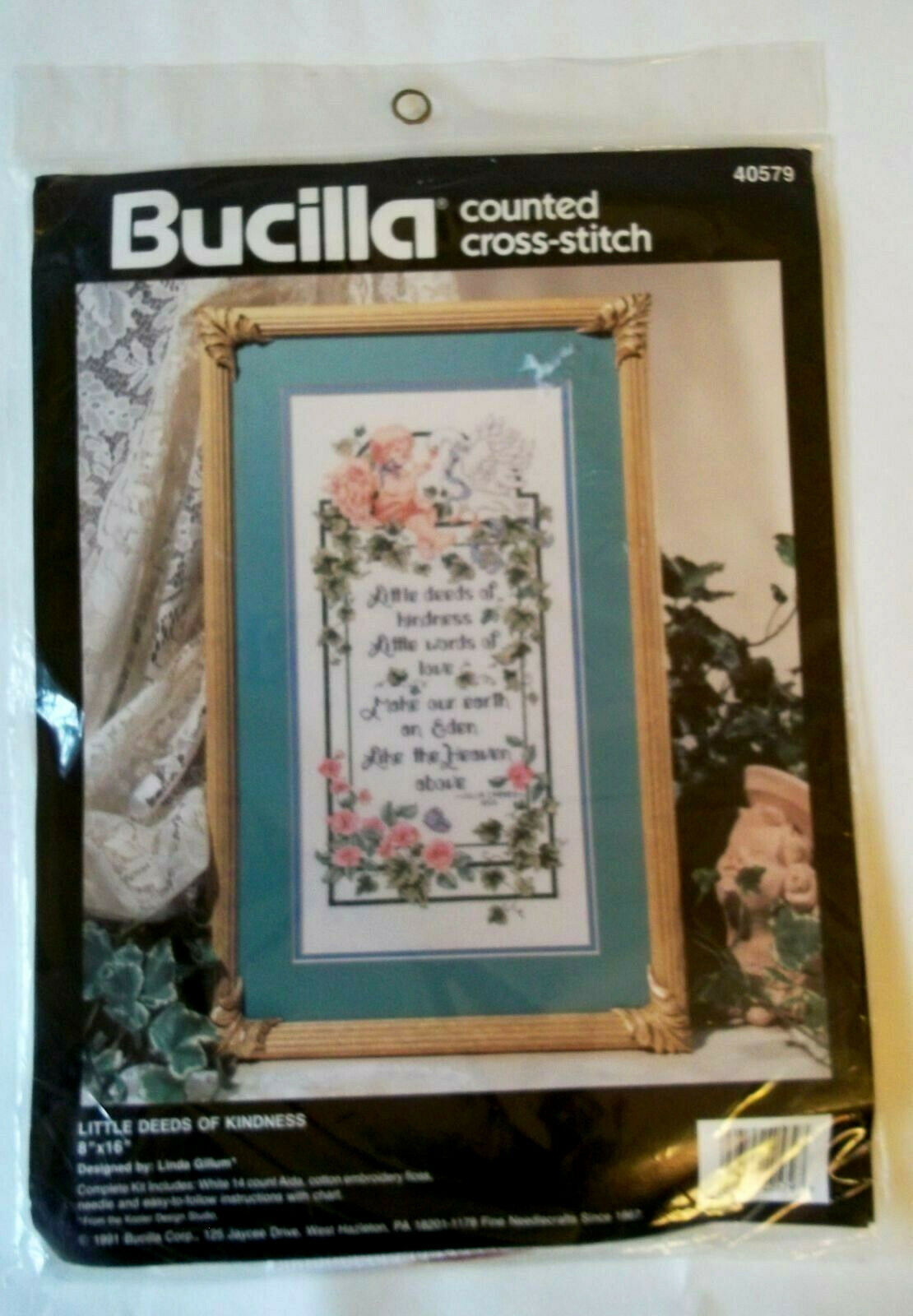 Linda Gillum Little Deeds of Kindness Counted Cross Stitch KIT Bucilla ...