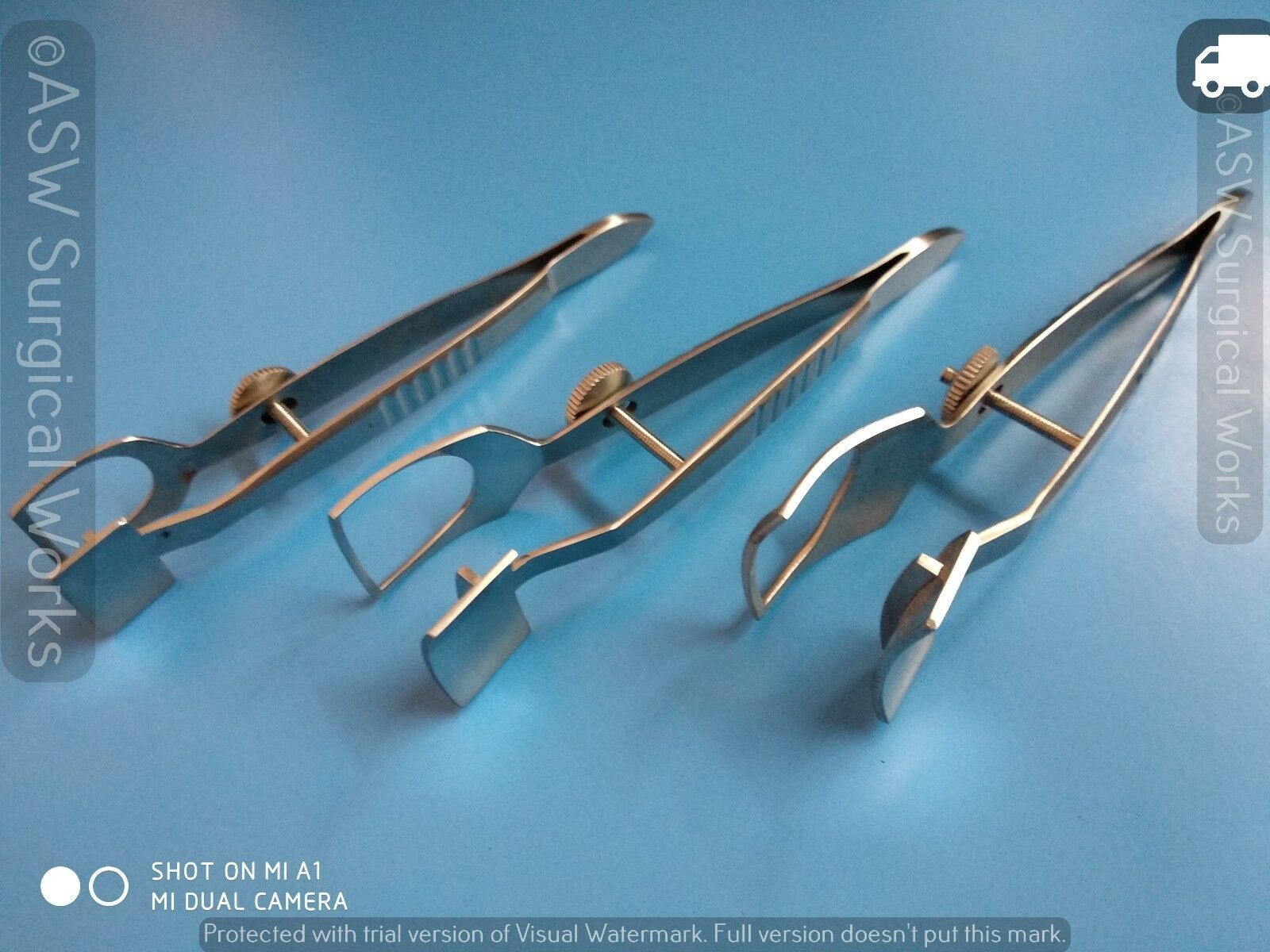 3 Pc Wadell Clamp Type A,B,C Surgical Ophthalmic Instrument Other