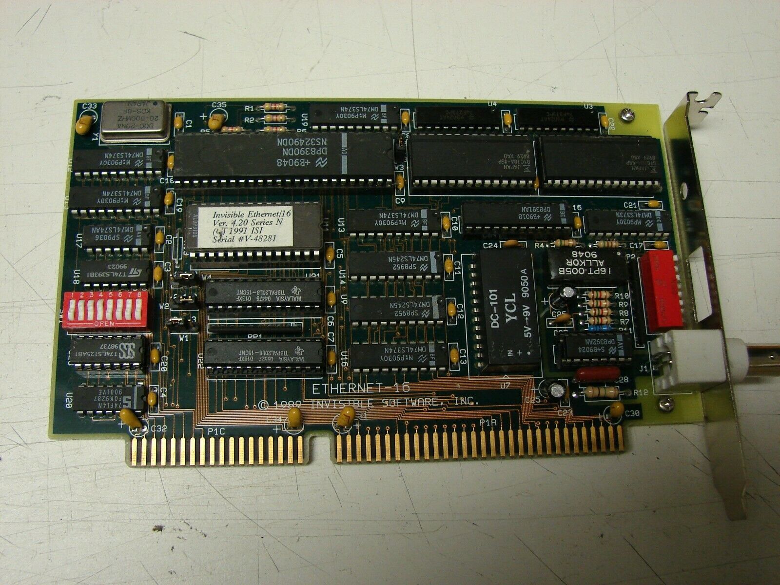 Intel ISA 8//16 lan adapter tp twisted pair