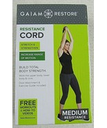 Gaiam Restore Resistance Cord Medium Resistance - £9.57 GBP