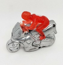 Brilliance Red Rider Silver Motorcycle Design Refillable Soft Flame Lighter - $8.90