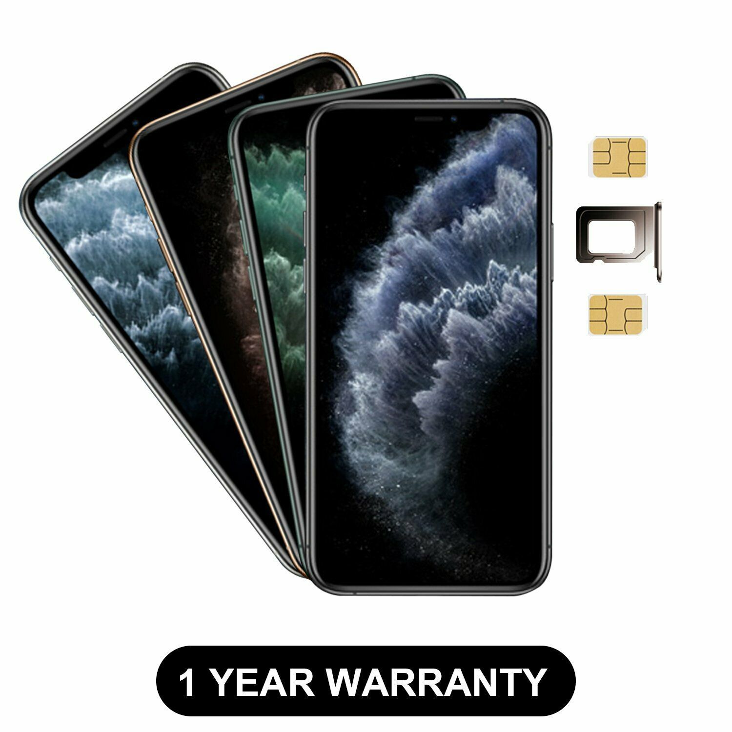 APPLE iPhone 11 Pro NEW 256GB/512GB Dual SIM Unlocked 1year Warranty