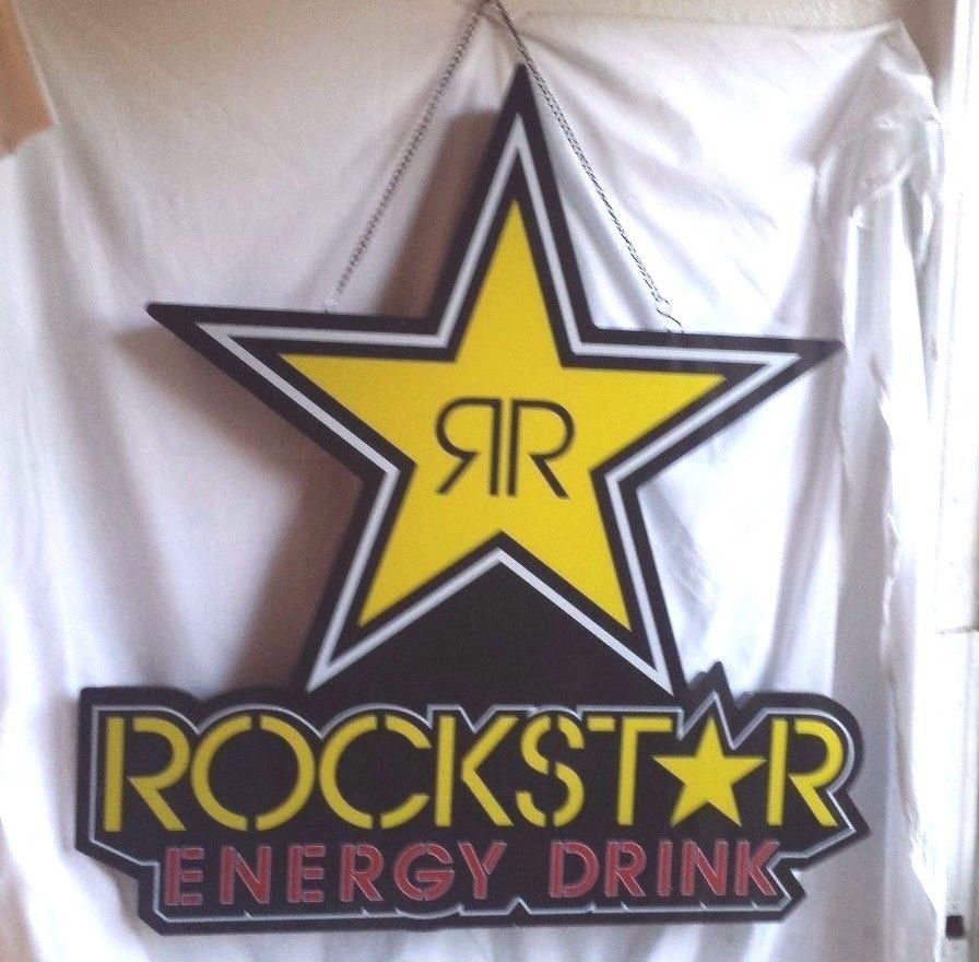 ROCKSTAR ENERGY DRINK LARGE SIGN / USED - Energy Drinks