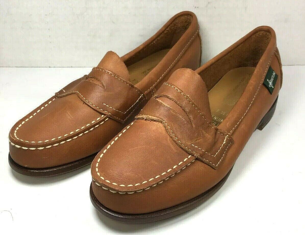 Eastland Womens Brown Leather Penny Loafers Size 7.5 M - Flats & Oxfords