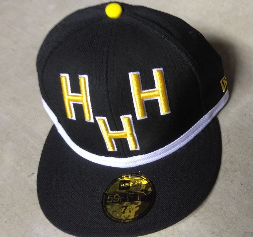 New Era 59Fifty Triple H Hall Of Fame Black Yellow Design Hat Cap Size