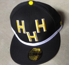 New Era 59Fifty Triple H Hall Of Fame Black Yellow Design Hat Cap Size 7 3/8 - $23.99