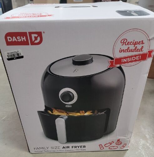 Dash Family Size Air Fryer ,Temp Control, Nonstick Basket, Recipe Guide ...