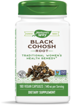 Natures Way Black Cohosh, Non-GMO &amp; Gluten-Free, 180 Vegetarian Capsules.. - $21.77