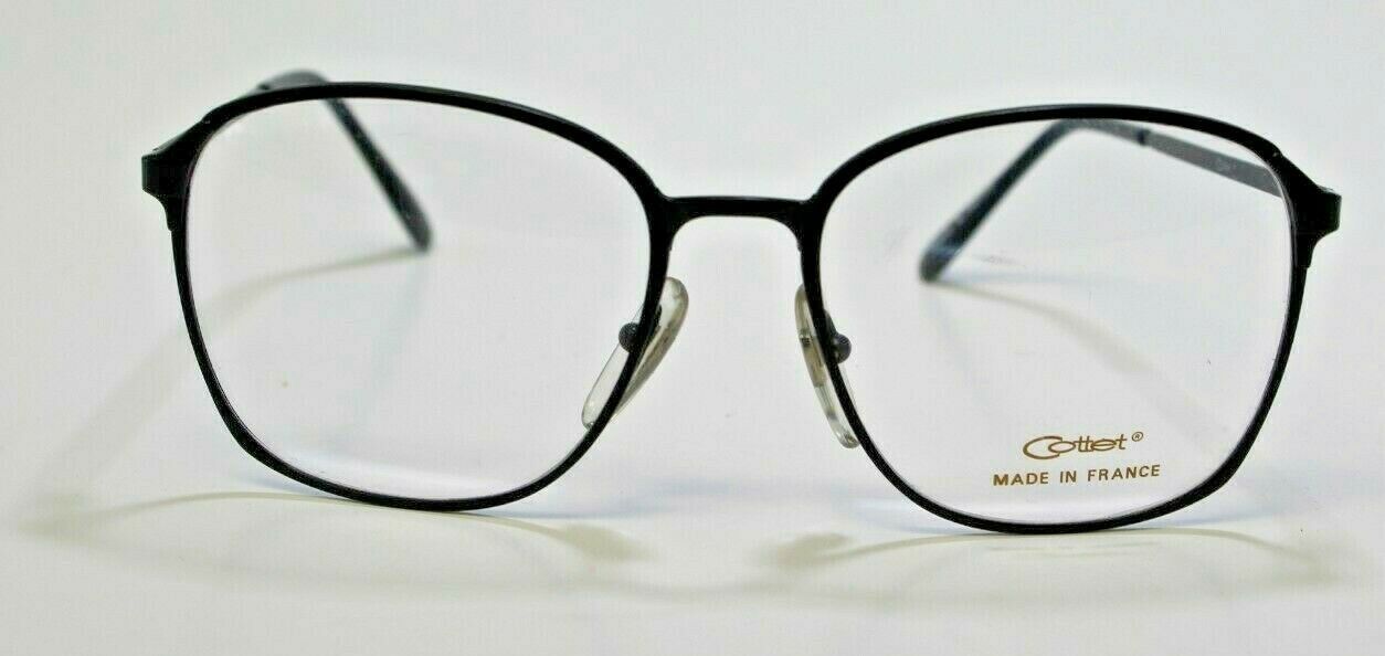 AUTHENTIC COTTET 1860 BLACK EYEGLASSES FRAME 5518140 Eyeglass Frames