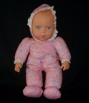 16" Vintage 1994 Toy Biz Gerber Baby Girl Doll Stuffed Animal Plush Pink Pj's - $24.19
