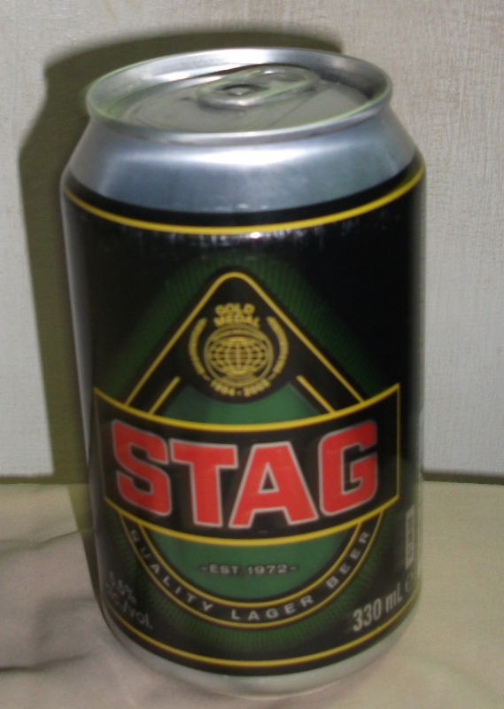 Stag Caribbean Beer Can Emptied from Bottom Full Available Canned in Trinidad Cans International