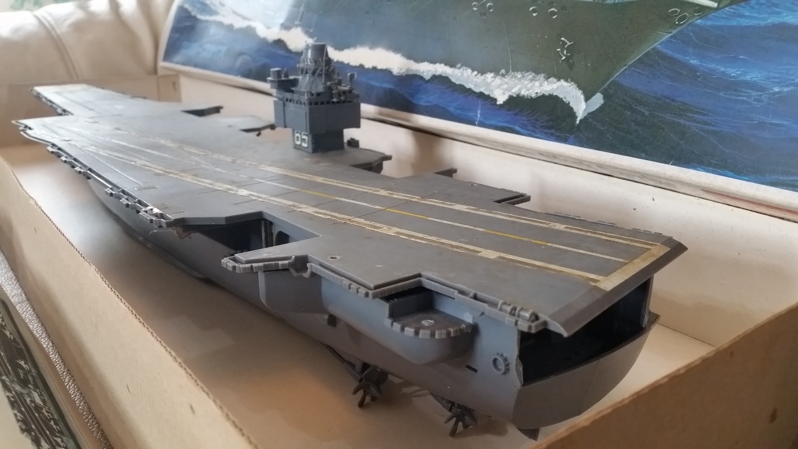 Rare Nichimo 1/500 USS Enterprise CVN65 Motorized Prebuilt missing ...