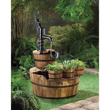 Pump And Barrel Fountain Planter Trio 50 Similar Items