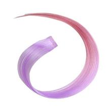 2 Pieces Of Fashionable Invisible Hair Extension Wig Piece, Light Purple