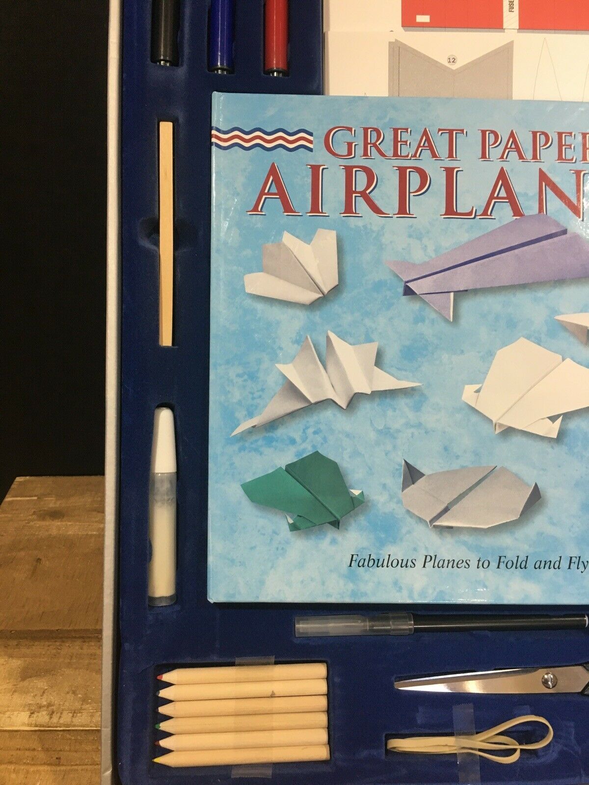 Great Paper Airplanes Book /Kit Folding Flying Origami Fighter Glider