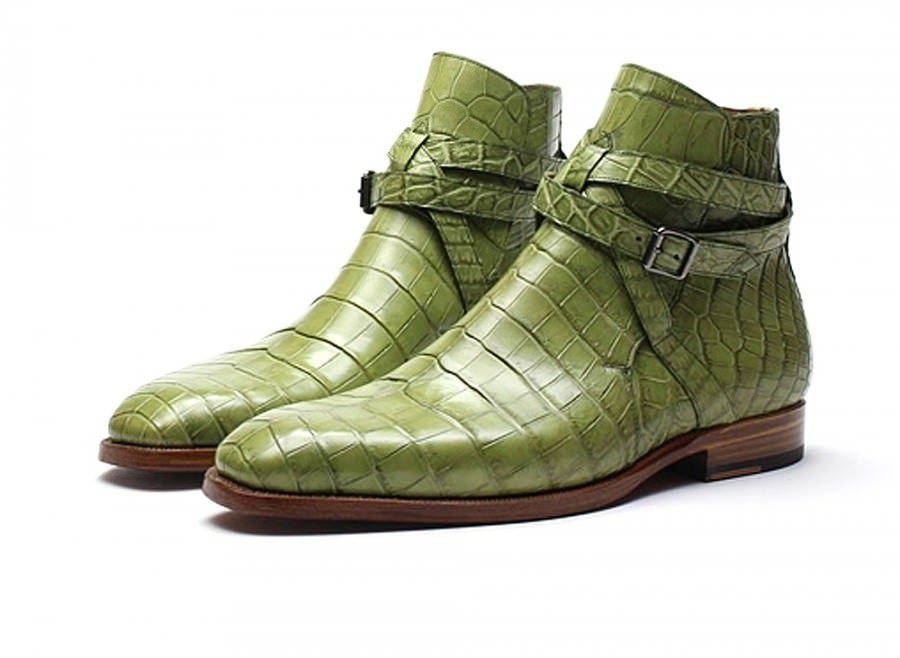 crocodile ankle boots men