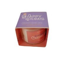Bath & Body Works Cinnamon Caramel Swirl Candle 1.3 oz  Happy Holidays (Gift) - $10.99