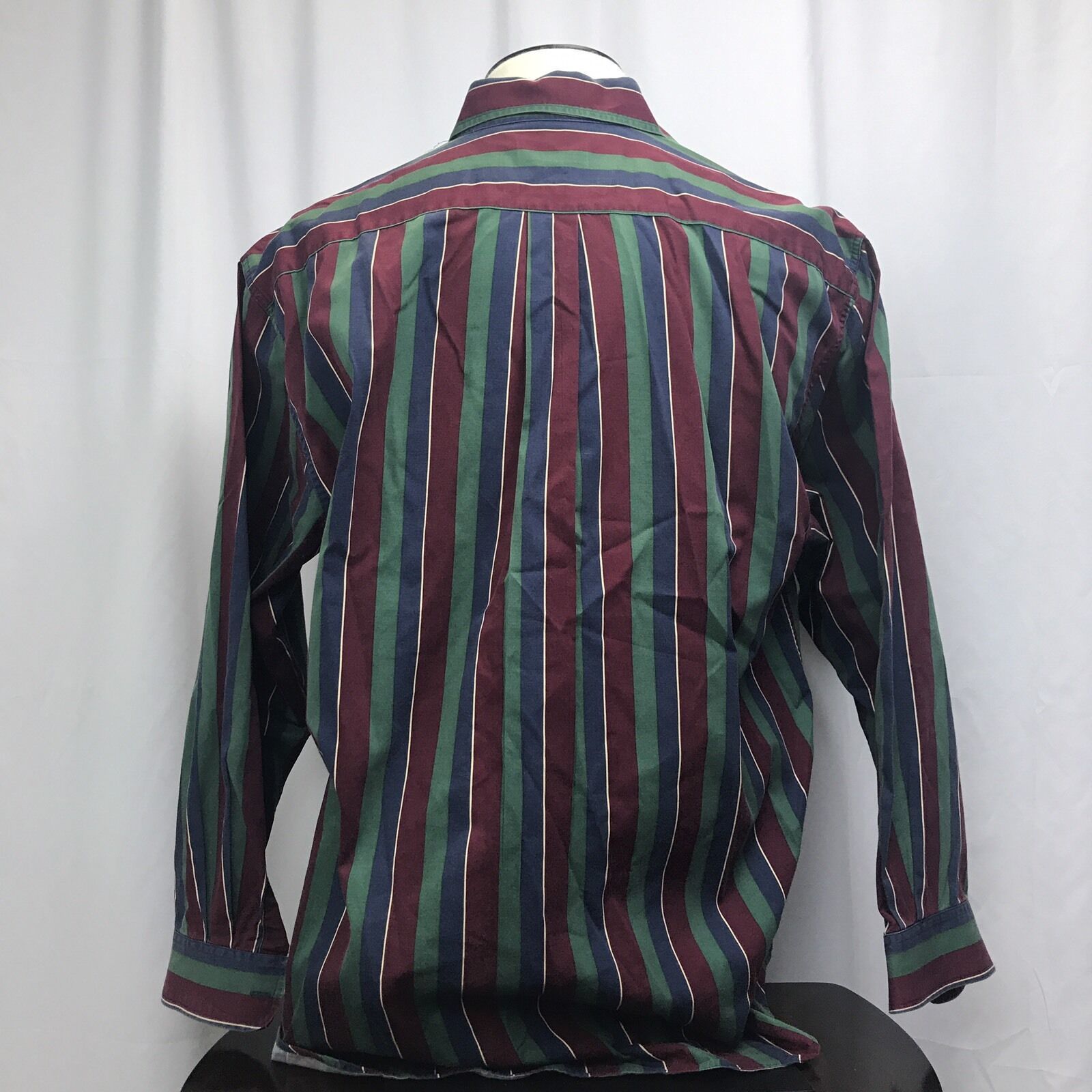 ALEXANDER JULIAN COLOURS Mens XL Long Sleeve Striped Button Down Shirt ...