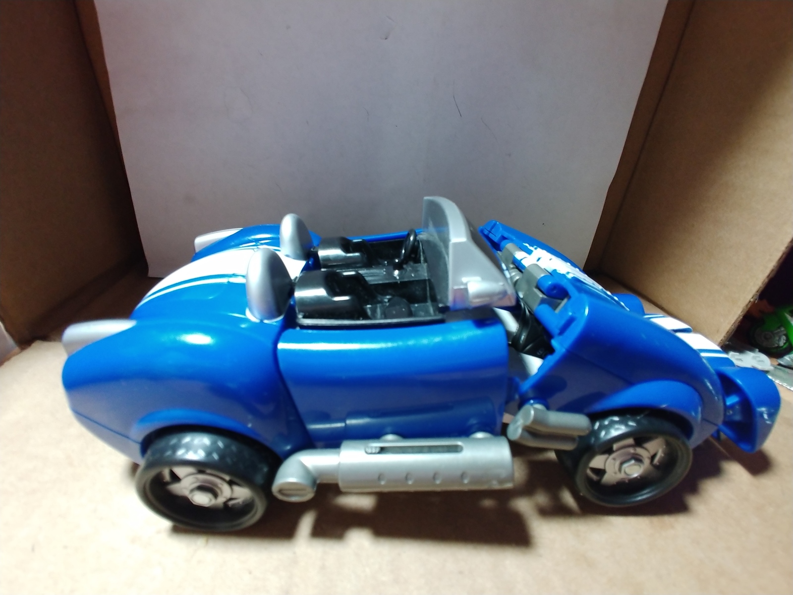 Transformer Robots In Disguise Car Blue and White (Shelby
