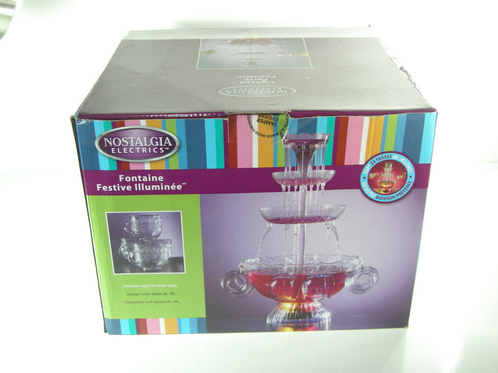 Lighted Party Fountain Punch Bowl Beverage and similar items