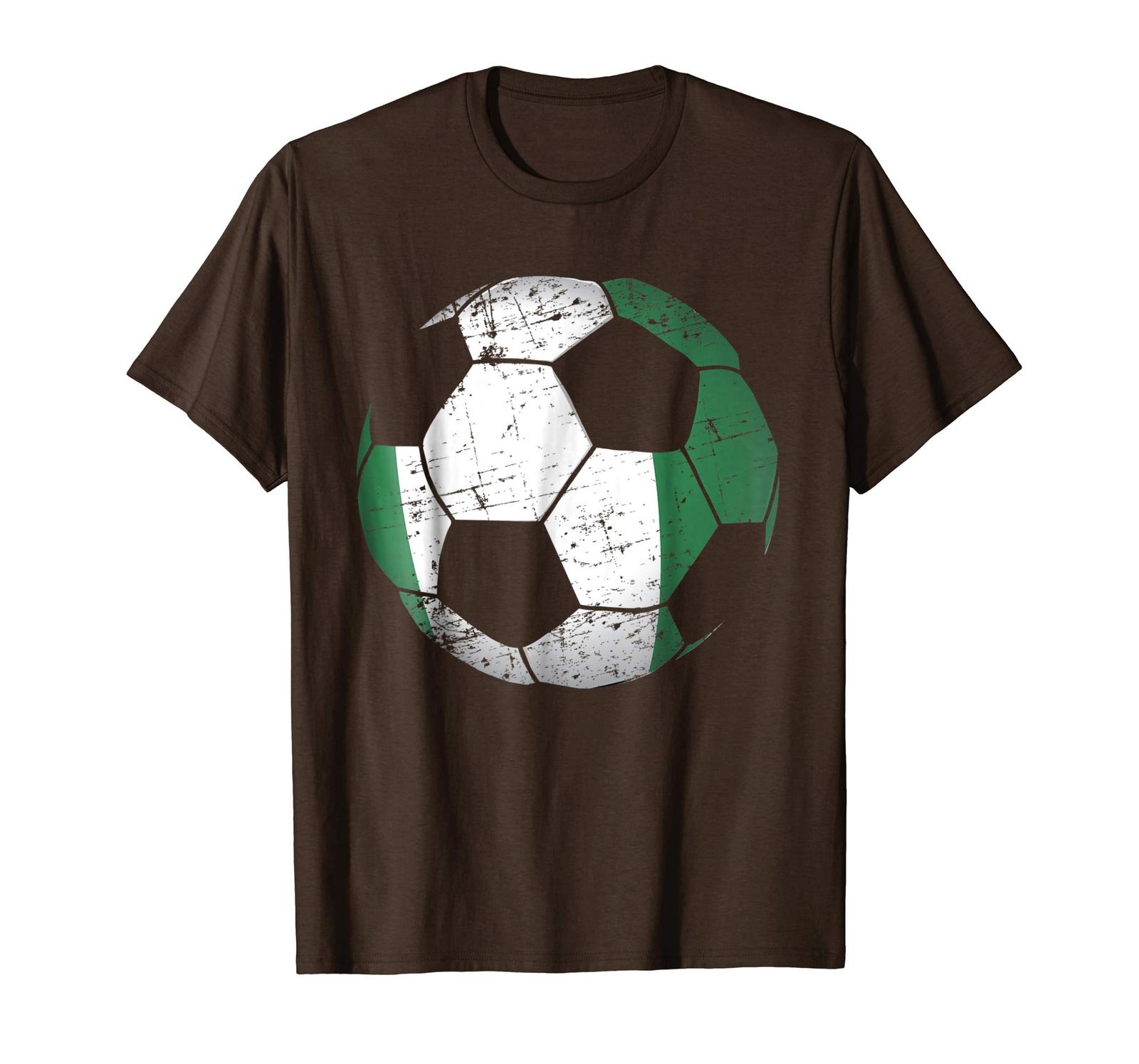 Sport Shirts - Nigeria Soccer Ball Flag Jersey Shirt ...