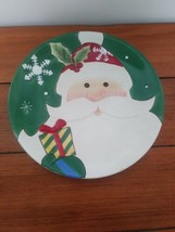 Fitz & Floyd Merry & Bright Santa Cookie Plate - $24.74
