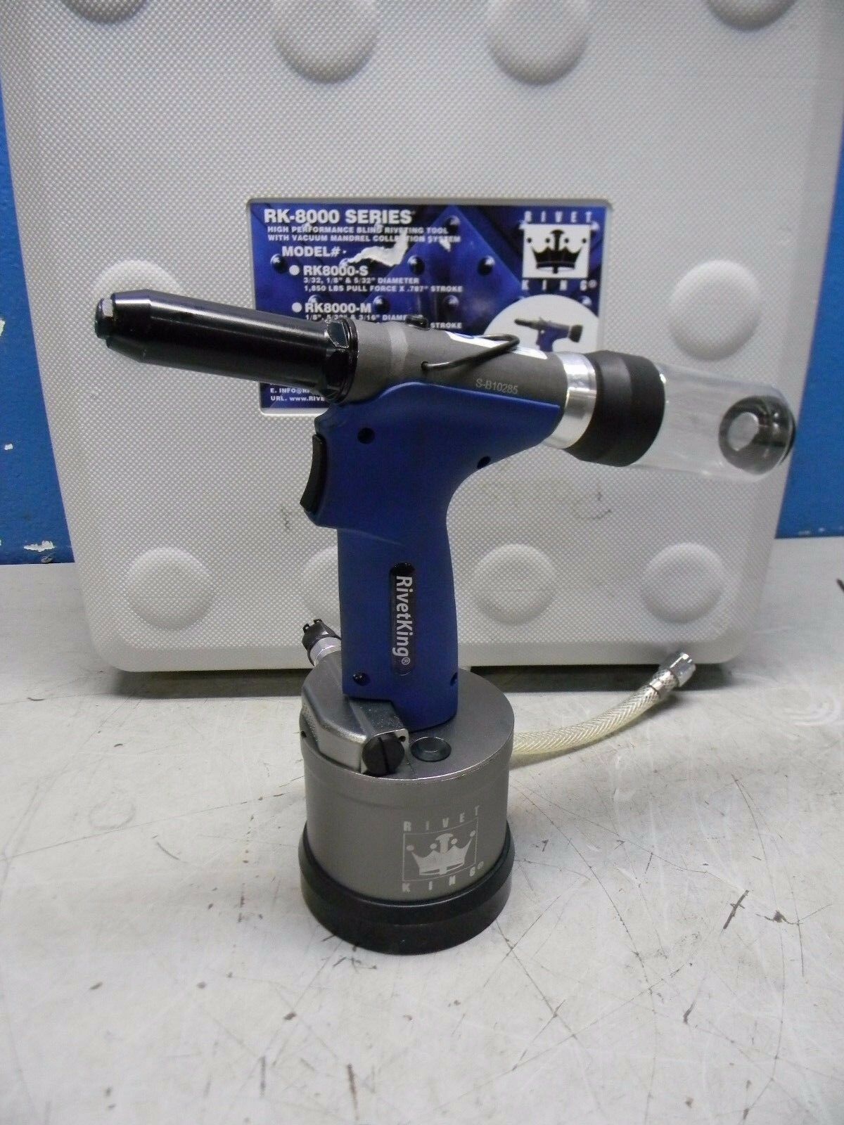 Rivet King Pneumatic Rivet Tool Riveter for 1/8" Rivets RK8000S REPAIR