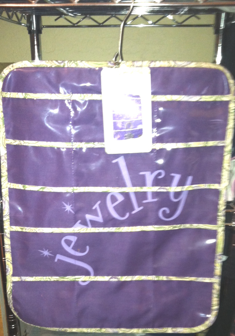 NEW hanging jewelry organizer by Sheffield Home Purple