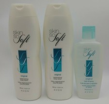 Lot 2 AVON Skin So Soft ORIGINAL Smart Moisture Body Lotion And Bath Oil... - $29.62