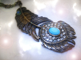Haunted Free W $49 Necklace Triple Goddess 4 Quarters Magick Witch Cassia4 - $0.00