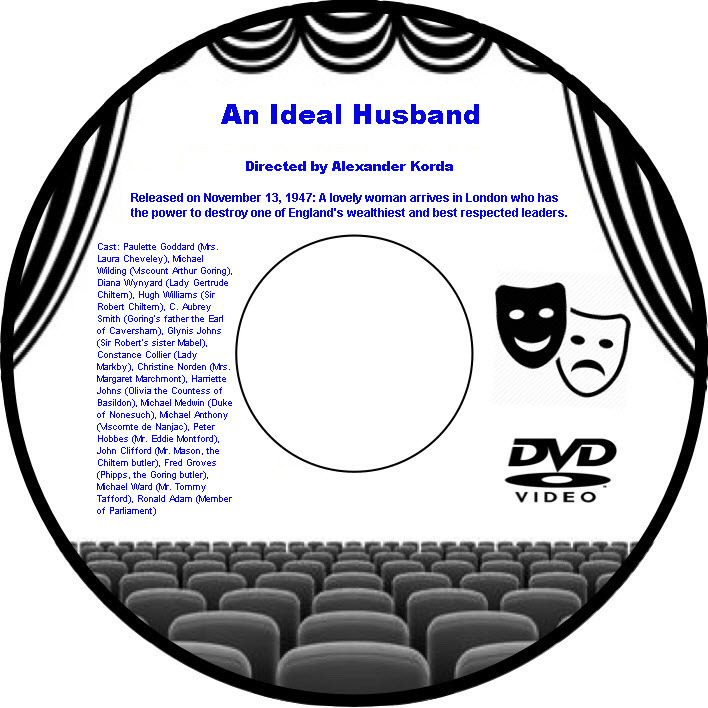 An Ideal Husband 1947 DVD Film British Romantic Comedy Paulette Goddard Michael