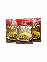 3 Packets of McCormick Mushroom Gravy Seasoning Spice Mix 0.75 oz EXP 11/22/22 - $9.85