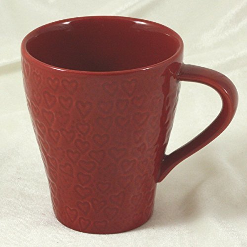 Starbucks Coffee 2009 Design House Stockholm Red Hearts Mug 12 oz.