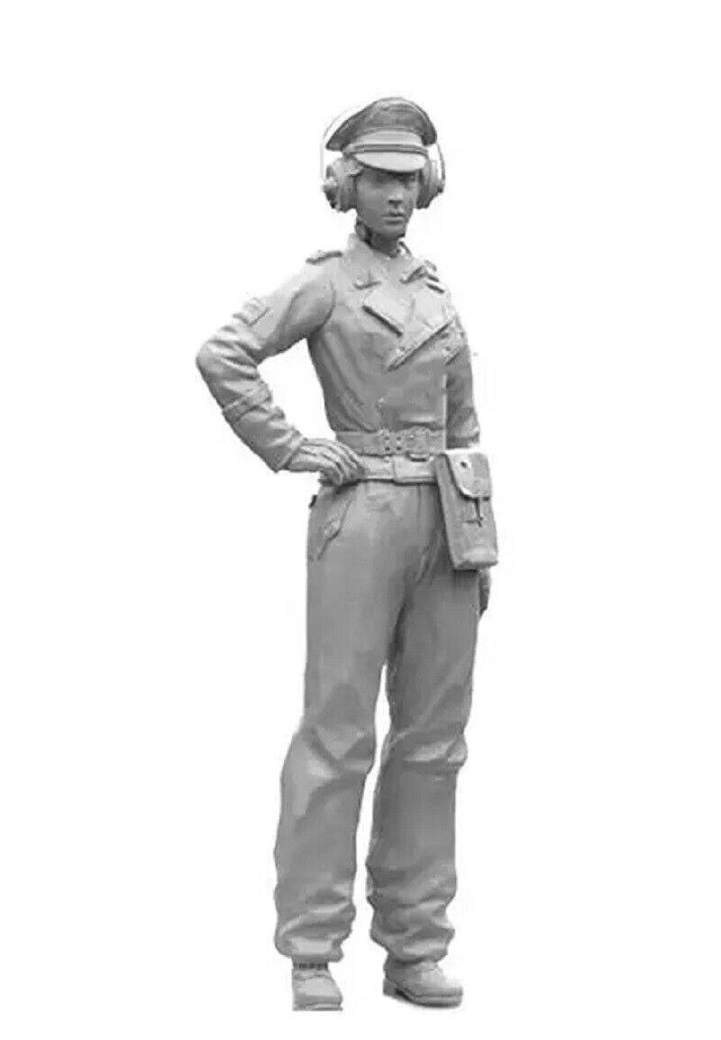 1/16 Resin Model Kit German Soldiers Beautiful Girl Tankman WW2 ...