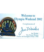 Joe Weider&#39;s Olympia Weekend 2002 Lapel Pin - $15.95
