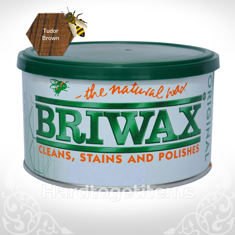 Briwax Original Wax Polish TUDOR BROWN Furniture Polish 1Lb
