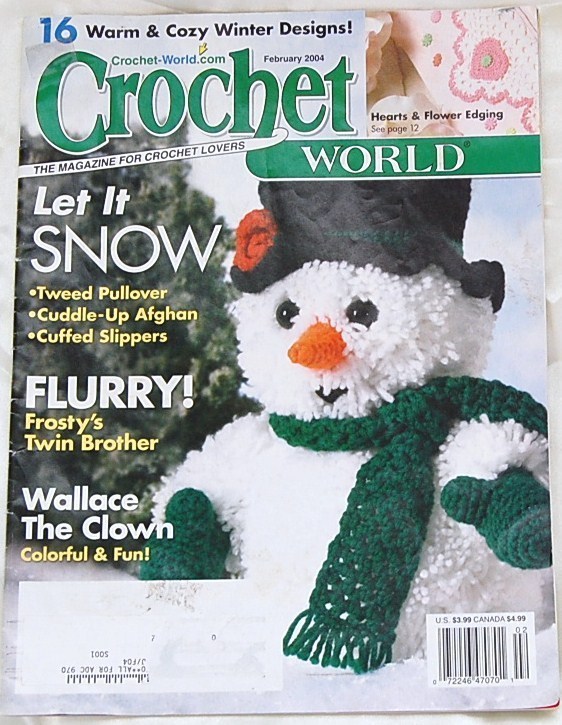 Crochet World Magazine Back Issue February 2004 Magazine Back Issues