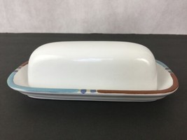 Dansk Portugal Mesa White Sand Stoneware Microwave Safe Covered 2pc Butter Dish - $49.95
