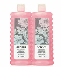 Avon Senses Pink Magnolia - 1 Set of 2 - 24.0 Fluid Ounces Bubble Bath - $29.98